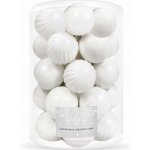 SPRINGOS Vánoční baňky bílé mix 6cm sada 20ks CA0142-XG – Zboží Dáma