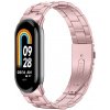 Řemínek k chytrému náramku Xiaomi Mi Smart Band 8 náhradní náramek/řemínek - BO chirurgická ocel Barva: Rose zlatá MBSCZ-8BOCH04