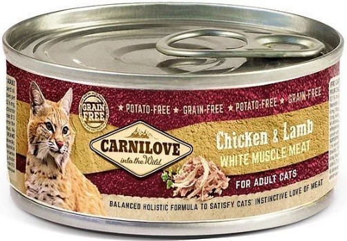 Carnilove WMM Chicken & Lamb for Adult Cats 24 x 100 g