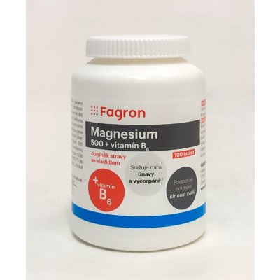 Fagron Magnesium 500 + vit.B6 100 tablet – Hledejceny.cz