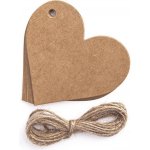 Kartonové srdíčka na dekoraci / 12 ks – Zboží Dáma