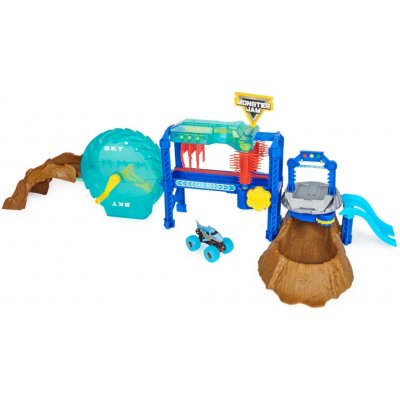 MONSTER JAM Hrací set MEGALODON MONSTER WASH 1:64 – Zboží Dáma