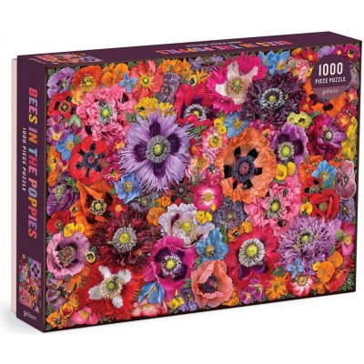 Galison Včely mezi květy máku 1000 dílků – Zboží Dáma