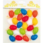 Velikonoční vajíčka barevná plastová 24 ks, 4 cm – Zboží Mobilmania