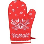Frobyt Kuchyňská chňapka FOLK podklad červený 28 x 18cm – Zboží Dáma