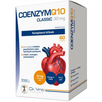 Coenzym Q10 Strong 30 mg DaVinci Academia 60 tobolek – Zboží Mobilmania