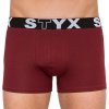 Boxerky, trenky, slipy, tanga Styx boxerky long sportovní guma vínové U1060