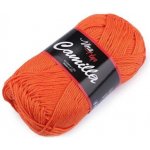 Bavlněná pletací příze Camilla (50g) varianta oranžová mrkvová – Sleviste.cz