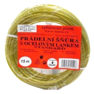 Intris Standard Šňůra na prádlo s ocelovým lankem PVC potah 10 m – Zboží Dáma