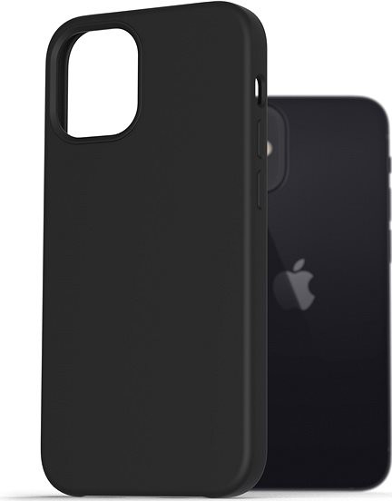 Pouzdro AlzaGuard Premium Liquid Silicone Case iPhone 12 mini černé