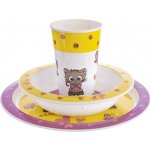 ORION Sada jídelní UH dětská KOCOUŘI kulatá 3 ks – Zboží Dáma ORION Sada jídelní UH dětská KOCOUŘI kulatá 3 ks – Zboží Dáma