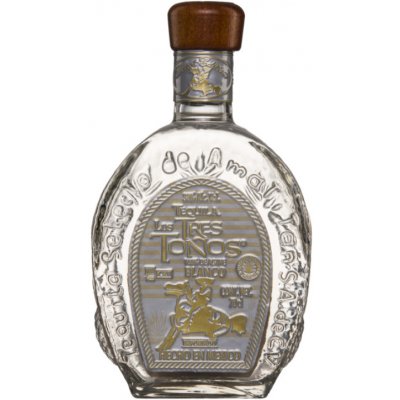 Los Tres Toňos blanco tequila 38% 0,7 l (holá láhev)