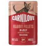 CARNILOVE Cat POUCH JELLY rich in Rabbit enriched with Marigold for Kittens 85 g – Hledejceny.cz