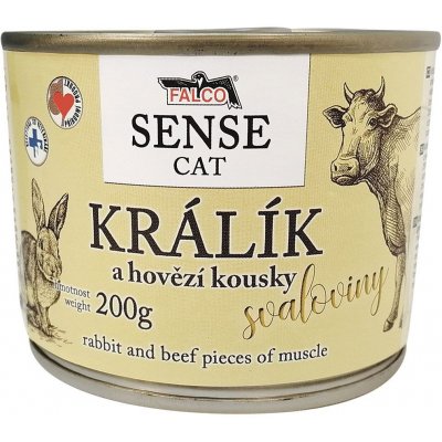 Falco Sense Cat králík a hovězí 200 g – Hledejceny.cz