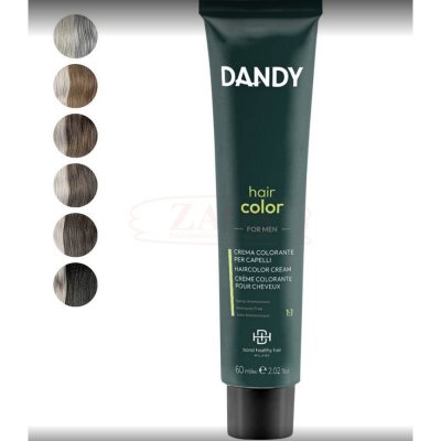 Dandy HAIR COLOR bezamoniaková pánská barva na vlasy 60 ml - D0.18 Silver Light – Zboží Dáma