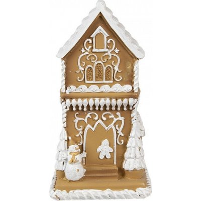 Clayre & Eef Svítící perníková chaloupka Gingerbread House - 8*8*15 cm – Hledejceny.cz