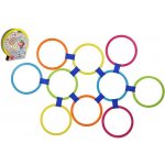 Teddies Skákací kruhy barevné plast průměr 27cm kreativní hra v krabici – Zboží Živě