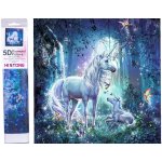 Norimpex Diamantové malování Jednorožci v magickém lese 30 x 40 cm – Hledejceny.cz