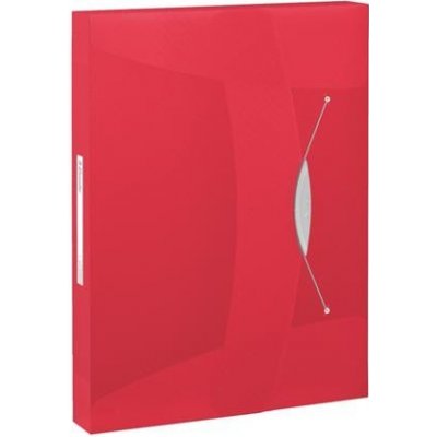Esselte Box na spisy s gumičkou Jumbo Vivida A4, 40 mm, červená – Hledejceny.cz