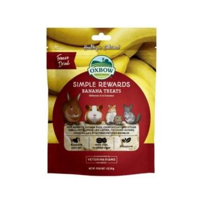 Oxbow Simple Rewards Banana Treats 28 g – Hledejceny.cz