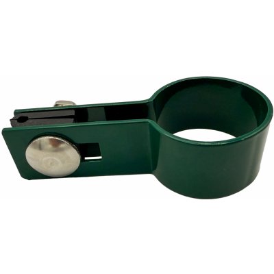 Příchytka plotového panelu na sloupek 38 mm - koncová, zelená – Zboží Mobilmania