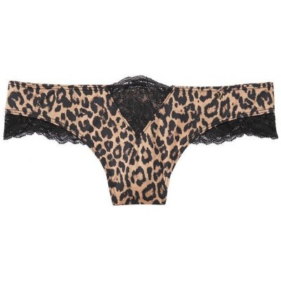 Victoria's Secret Very Sexy Caged Thong Panty leopard hnědá