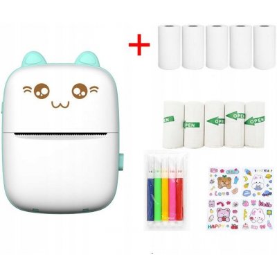 DRUKUŚ MINI TERMOTISKÁRNA KOČKA + 10 KS ROLEK – Zboží Živě