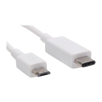 Sandberg 136-06 USB-C samec - Micro USB samec, 1m, bílý