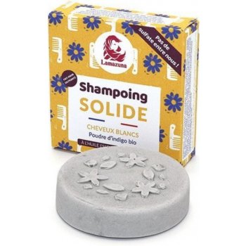 Lamazuna Tuhý šampon pro šedivé vlasy indigo 70 g