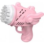 Pistole na mýdlové bubliny s křídly růžová – Sleviste.cz