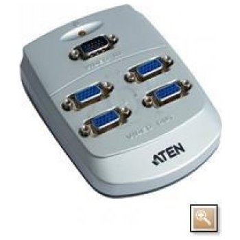 Aten VS-84 VGA splitter / 4-portový (1 PC - 4 monitory) / 250MHz