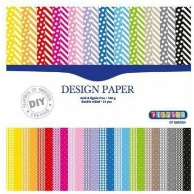 Playbox Barevné papíry oboustranné 24 listů 305 x 305 mm – Zboží Dáma