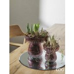 Jarní skleněná váza Bifold 1ks, 15,5x15 cm - Modrá – Zboží Dáma