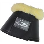 Kentaur Zvony z plastické kůže s umělým beránkem černá – Zboží Dáma