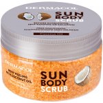 Dermacol Sun cukrový tělový peeling s vůní broskve 200 g – Zboží Dáma