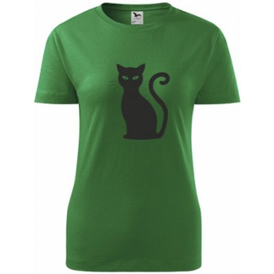 Zelené dámské tričko s kočkou 7 dárek pro chovatelku koček – Hledejceny.cz