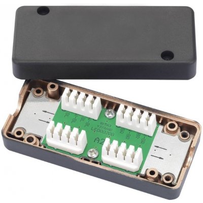 Spojovací box UTP Cat6 narážecí, černá | Zboží Auto