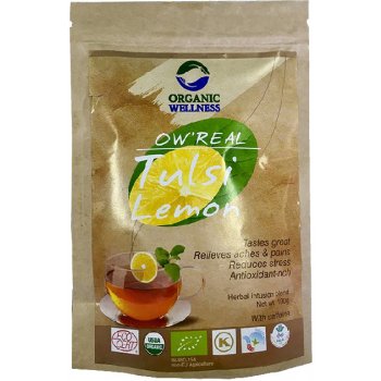 Organic Wellness BIO Tulsi S CITRONOVOU TRÁVOU cestovní balení náplň 100 g