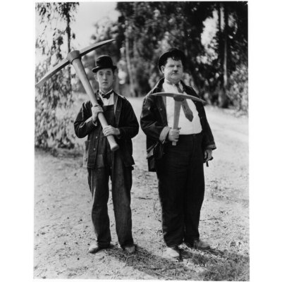 Plakát, Obraz - Stan Laurel And Oliver Hardy In 'The Hoose-Gow', 30 × 40 cm – Zboží Dáma