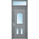 OknaDvereNaMiru.cz Vchodové dveře 3D Lea 2 + Nadsvětlík 90 x 220 cm – Hledejceny.cz