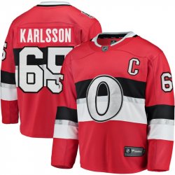 Dres Ottawa Senators #65 Erik Karlsson Fanatics Branded Breakaway NHL 100 Classic