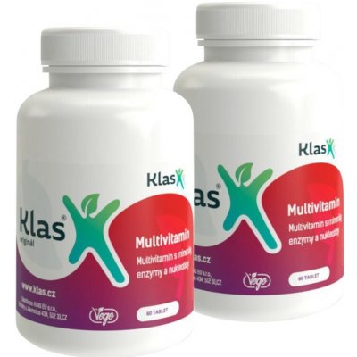 Klas Multivitaminy s minerály a enzymy 2 x 60 tablet – Hledejceny.cz