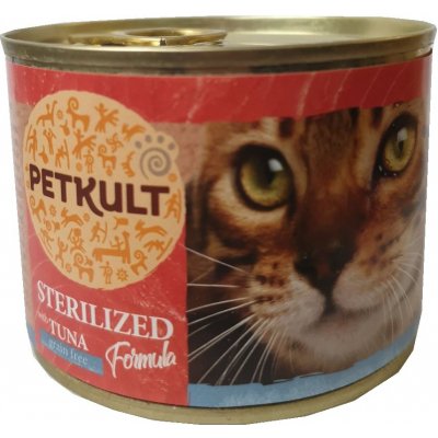 Petkult cat STERILISED tuňák 185 g