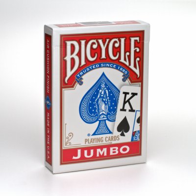 Bicycle Rider Back Jumbo Poker červené – Zboží Dáma