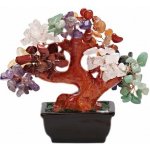 Nefertitis Bonsai ze 7 druhů polodrahokamů - dekorace domů a kanceláře NF43235 - cca 15 x 17 cm – Hledejceny.cz