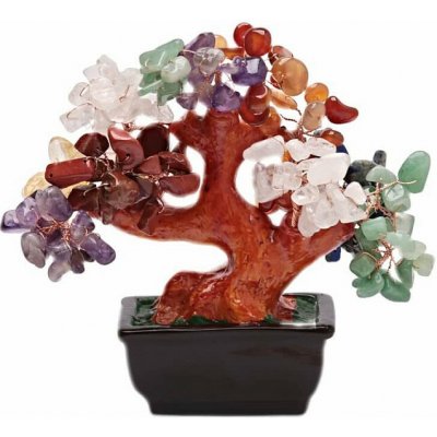 Nefertitis Bonsai ze 7 druhů polodrahokamů - dekorace domů a kanceláře NF43235 - cca 15 x 17 cm – Hledejceny.cz