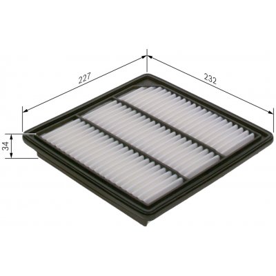 Vzduchový filtr BOSCH F 026 400 407 (F026400407) – Hledejceny.cz