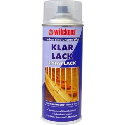 WILCKENS Bezbarvý lak ve vysokém lesku ve spreji Klarlack Hochglanz Lackspray vysoký 400 ml – Zbozi.Blesk.cz
