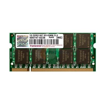 Transcend JetRam DDR2 1GB 667MHz CL5 JM667QSU-1G