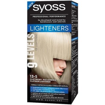 Syoss Lightening Blond 13-5 Intenzivní platinový zesvětlovač Platinum Lightener profesionální barva na vlasy